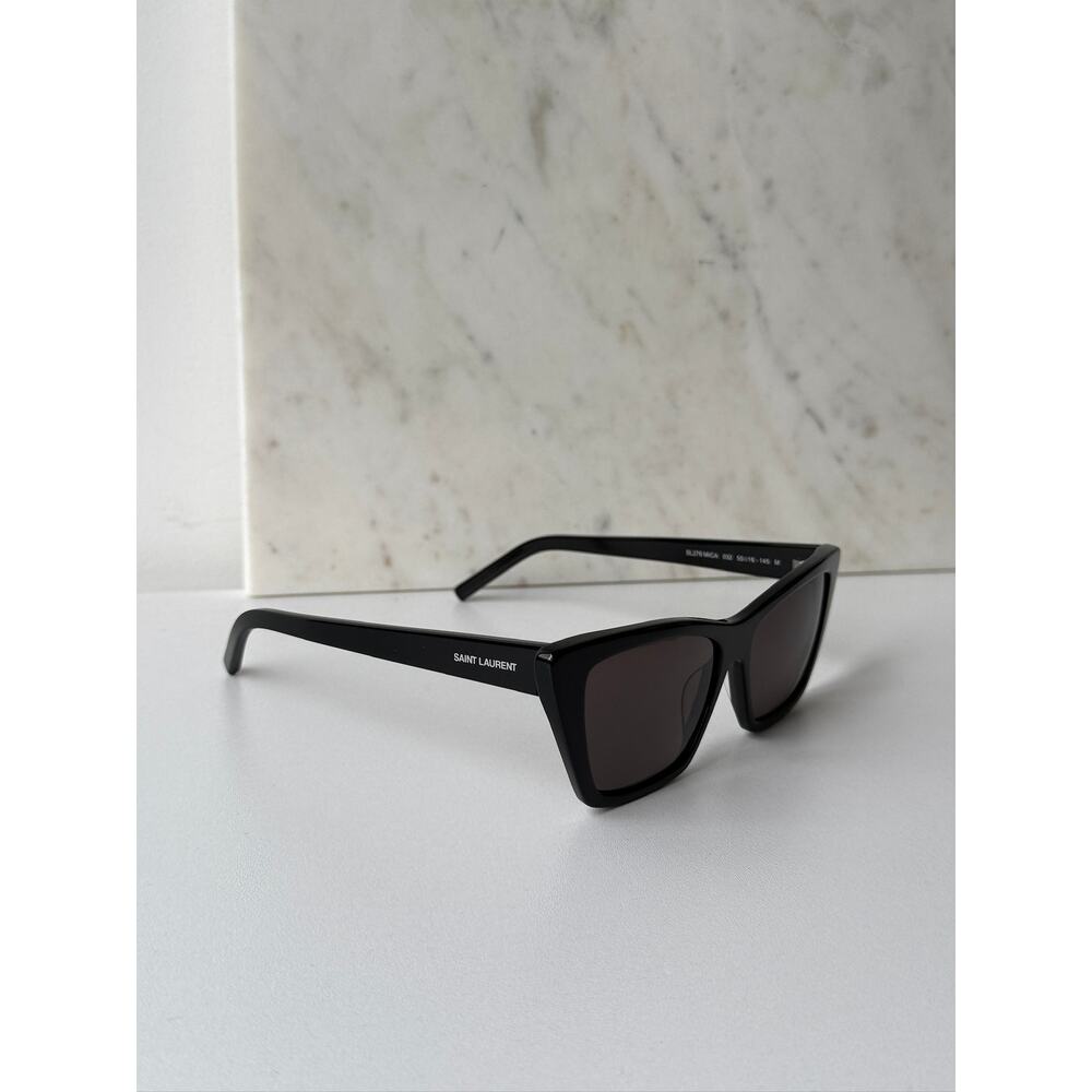 NEW Saint Laurent SL276 XL Mica Sunglasses in Black - Picture 6 of 7